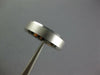 ESTATE 14KT WHITE GOLD MATTE & SHINY COMFORT FIT WEDDING ANNIVERSARY RING #27064