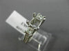 0.76CT ROUND & PRINCESS DIAMOND 14K WHITE GOLD SEMI MOUNT ENGAGEMENT RING #1609
