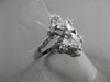 ESTATE LARGE 1.34CT MULTI SHAPE DIAMOND 14KT WHITE GOLD INFINITY FUN RING #18185