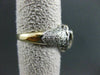 ESTATE LARGE 1.0CT DIAMOND 14K WHITE & YELLOW GOLD HEART FUN RING STUNNING 22372