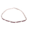 ESTATE 1.53CT DIAMOND & AAA RUBY 18KT WHITE GOLD CLASSIC 3 PRONG TENNIS BRACELET