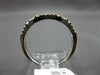 .51CT DIAMOND 14K WHITE GOLD ROUND & BAGUETTE 2 ROW GEOMETRICAL ANNIVERSARY RING