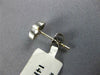 ESTATE .24CT DIAMOND 14K WHITE GOLD ROUND CLASSIC PAVE HEART LOVE EARRINGS #1790