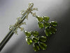 EXTRA LARGE 12.76CT DIAMOND & AAA PERIDOT 14K WHITE GOLD 3D BOW HANGING EARRINGS