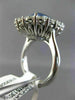 LARGE GIA 11.80CT DIAMOND & AAA SAPPHIRE PLATINUM PRINCESS DIANA ENGAGEMENT RING