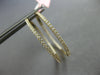 ESTATE LARGE .82CT DIAMOND 14KT YELLOW GOLD 3D INSIDE OUT HOOP HANGING EARRINGS
