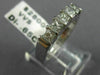 ESTATE .65CT DIAMOND 14KT WHITE GOLD 5 STONE 4mm CHANNEL ANNIVERSARY RING #3444