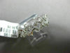 ESTATE .36CT DIAMOND 14K WHITE GOLD MULTI LEAF ETERNITY WEDDING ANNIVERSARY RING