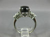 ESTATE LARGE 5.42CT DIAMOND & AAA STAR SAPPHIRE PLATINUM ENGAGEMENT RING #26552