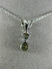ESTATE .40CT ROUND CUT DIAMOND 18KT WHITE GOLD SOLITAIRE FLOATING PENDANT #6317