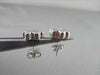 ANTIQUE .21CT DIAMOND 14KT WHITE GOLD FLOWER FLORAL EARRINGS E/F VVS #21638