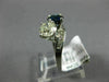 ANTIQUE 2.10CT DIAMOND & AAA SAPPHIRE 14KT WHITE GOLD TWO STONE ANNIVERSARY RING