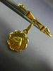 ESTATE 18KT YELLOW GOLD 3D CLASSIC ITALIAN BAPTISM PIN #MILANO29