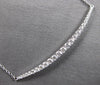 ESTATE LARGE .66CT DIAMOND 18K WHITE GOLD MULTI SWIRL TEAR DROP FLOATING PENDANT