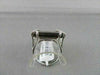 ANTIQUE 10.50CTW FANCY SHAPE SMOKEY TOPAZ DIAMOND 18KT WHITE GOLD RING