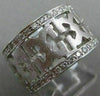 ESTATE LARGE .50CT DIAMOND 14K GOLD CLASSIC MATTE & SHINY OPEN FILIGREE FUN RING