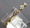 ESTATE .20CT DIAMOND 14KT YELLOW GOLD CLASSIC GEOMETRICAL BY THE YARD FUN RING