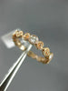 ESTATE .44CT DIAMOND 14K ROSE GOLD 3D INFINITY FILIGREE WEDDING ANNIVERSARY RING