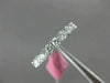 ESTATE .82CT DIAMOND 18K WHITE GOLD SEMI ETERNITY ROUND WEDDING ANNIVERSARY RING