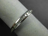 ESTATE .38CT DIAMOND 14KT WHITE GOLD 3D CLASSIC CHANNEL ANNIVERSARY RING #18944