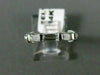 ANTIQUE .35CT DIAMOND 14KT WHITE GOLD 3 STONE BAGUETTE ANNIVERSARY RING #ELV19