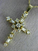 ESTATE LARGE 1.0CT ROUND & BAGUETTE DIAMOND 14KT YELLOW GOLD 3D PENDANT #20837