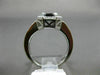 1.30CT DIAMOND & AAA SAPPHIRE 14KT WHITE GOLD 3D HALO FILIGREE ENGAGEMENT RING