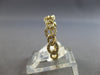 ESTATE .20CT DIAMOND 14KT YELLOW GOLD 5MM CLASSIC LOVE KNOT OVAL LINK FUN RING
