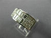 ESTATE WIDE 2.08CT DIAMOND 18KT WHITE GOLD 3D INVISIBLE ANNIVERSARY RING #26176