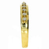 .21CT DIAMOND 18KT YELLOW GOLD 3D SHARED PRONG 9 STONE WEDDING ANNIVERSARY RING