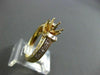 ESTATE 1.26CT BAGUETTE & PRINCESS DIAMOND 14K Y SEMI MOUNT ENGAGEMENT RING #1544