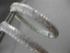 ESTATE MASSIVE 13.13CT DIAMOND 18KT WHITE GOLD OVAL DOUBLE SIDED HOOP EARRINGS