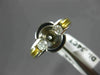.34CT DIAMOND 18K 2 TONE GOLD ROUND SEMI BEZEL SEMI MOUNT ENGAGEMENT RING #ELV42