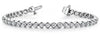 ESTATE 2.0CT DIAMOND 14KT WHITE GOLD 3D CLASSIC ROUND CIRCULAR TENNIS BRACELET