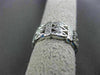 ANTIQUE WIDE .90CT DIAMOND 14KT WHITE GOLD FILIGREE WEDDING ETERNITY RING #17294