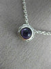 ESTATE .89CT DIAMOND & AAA AMETHYST 14K WHITE GOLD 3D HANDCRAFTED PENDANT #7102