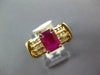 2.03CT DIAMOND & AAA RUBY 14KT YELLOW GOLD 3D MULTI ROW CLASSIC ENGAGEMENT RING