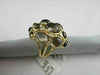 ESTATE LARGE 16.0CT ROUND DIAMOND & AAA SMOKEY TOPAZ 14KT YELLOW GOLD FUN RING