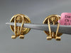ESTATE LARGE 1.35CT WHITE & PINK DIAMOND 18KT ROSE GOLD CLUSTER CLIP ON EARRINGS