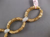 EXTRA LARGE & LONG 1.44CT DIAMOND 14KT 2 TONE GOLD OVAL FILIGREE LOVE BRACELET