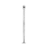 ESTATE .50CT DIAMOND 14KT WHITE GOLD 3D CLASSIC INSIDE OUT HOOP HANGING EARRINGS