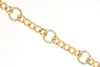 ESTATE .50CT DIAMOND 14K YELLOW GOLD ROUND MULTI CIRCULAR LOVE KNOT FUN BRACELET