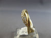 ESTATE .36CT DIAMOND 14K YELLOW GOLD CLASSIC ROUND CRISS CROSS INFINITY FUN RING