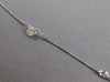 ESTATE 1.30CT DIAMOND 14KT WHITE GOLD ROUND SOLITAIRE BY THE YARD LOVE NECKLACE