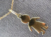 ESTATE 14K YELLOW GOLD 3D CLASSIC BABY BOY FLAT ENGRAVABLE CHARM PENDANT #27414