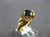 1.6CT BLACK DIAMOND 18KT YELLOW GOLD 3D HANDCRAFTED DOUBLE SNAKE ENGAGEMENT RING