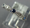 .59CT DIAMOND & AAA SAPPHIRE 18KT WHITE GOLD ETERNITY FILIGREE ANNIVERSARY RING