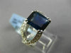 ESTATE LARGE 3.70CT DIAMOND & SAPPHIRE 18KT WHITE GOLD INFINITY ENGAGEMENT RING