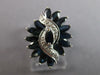 LARGE 2.10CT DIAMOND & AAA SAPPHIRE 14KT WHITE GOLD ROUND & MARQUISE FLOWER RING
