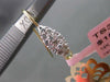 ESTATE LARGE .60CT DIAMOND 14K 2 TONE GOLD PAVE OPEN FILIGREE HANGING EARRINGS